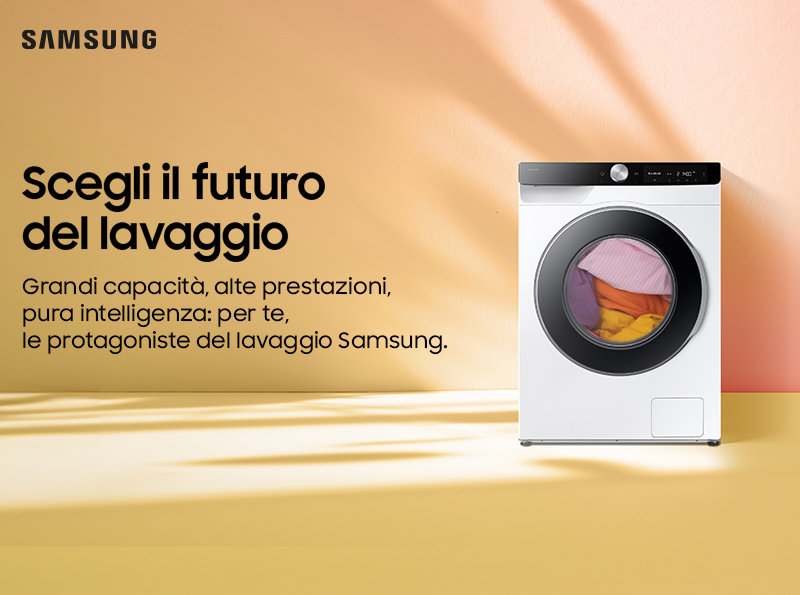 Scegli il futuro del lavaggio con le lavatrici Samsung