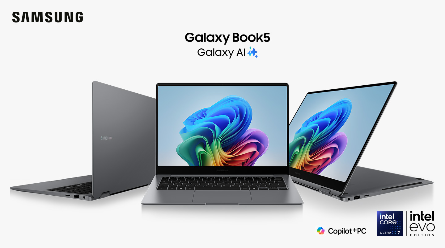 Samsung - Galaxy Book5 - Galaxy AI | Immagine simulata. Potrebbe essere necessario l’accesso al Samsung Account per utilizzare alcune funzionalità di Galaxy AI.  Le funzionalità Galaxy AI saranno fruibili gratuitamente tramite i dispositivi Samsung Galaxy che le supportano almeno fino al 31 dicembre 2025. La disponibilità delle funzionalità AI fornite da terze parti potrebbe essere soggetta a modifiche e in ogni caso è soggetta ai termini e condizioni di servizio del fornitore stesso.
